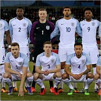 England National Under21 Football Team Pages Using Templatefootball Kit With Incorrect